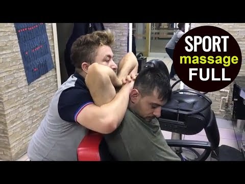 ASMR Turkish SPORT massage Barber Face,Head and Body Massage kafa sırt kol masajı KASLI ERKEK