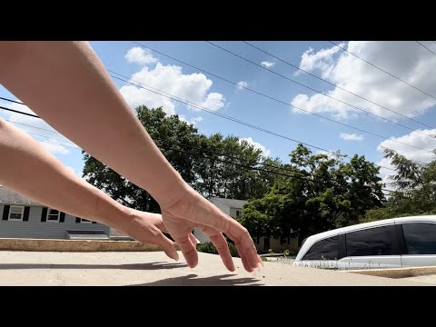 ASMR Outside on Concrete | Tapping, Scratching, Build Up Camera Tapping