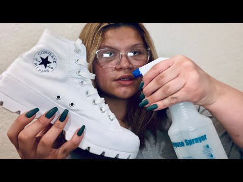 ASMR | Cleaning My shoes | Converse | TapTingles ASMR