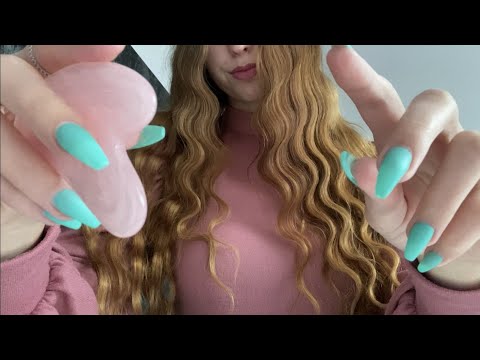 ASMR | TRACING YOUR FACE with LONG NAILS💫