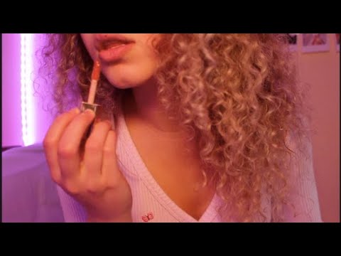 ASMR Lipgloss Application With Intense Sounds