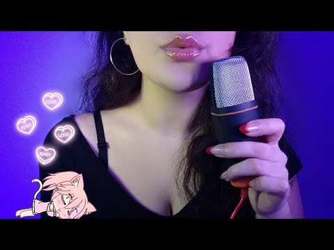 ASMR🌌15 min mouth sound + (kissing)with high sensitivity😴💋