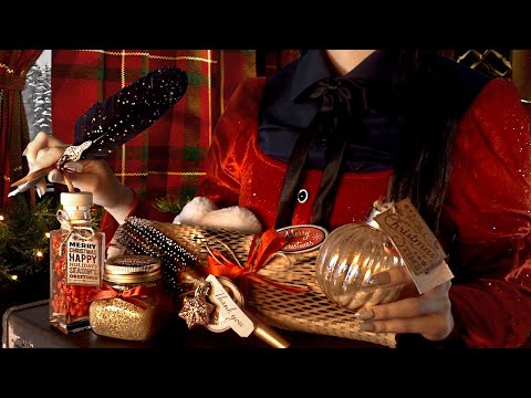 ASMR Magical Christmas Shopping on the Train | Skincare, Makeup, Hair Curling, Brushing and more