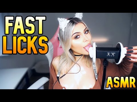 6 MINUTES OF FAST EAR LICKING ASMR 🤍