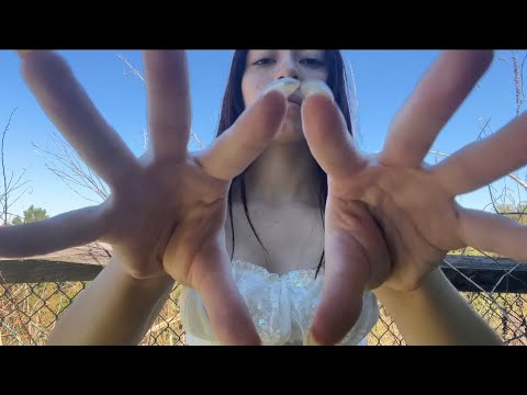 Lofi ASMR Outside | Hand Movements (No Talking, Mouth Sounds, Nail Tapping)