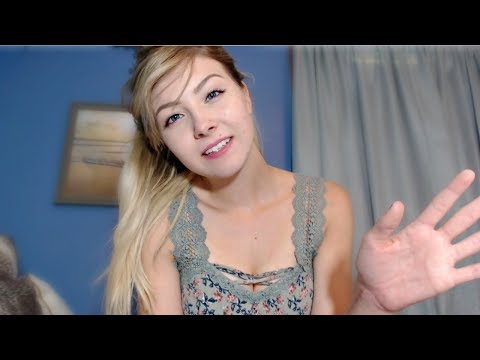 ASMR Helping Friend Fall Asleep in Bed Roleplay (autofocus sounds)