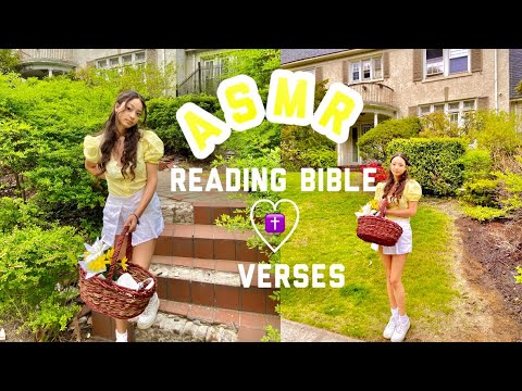 ASMR~ READING BIBLE VERSES!!! (MOUTHSOUNDS) (HANDMOVEMENTS) ♡ ♡✝️💛