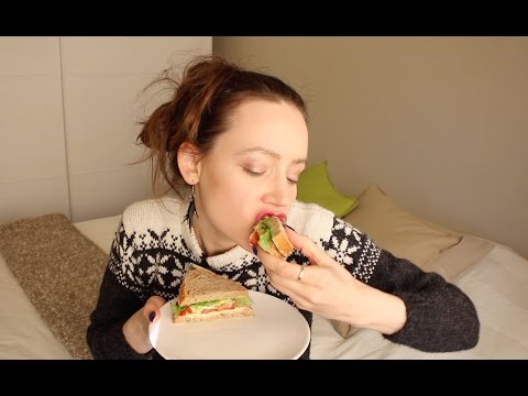 ASMR Whisper Eating Sounds | Sandwich & Vørterøl