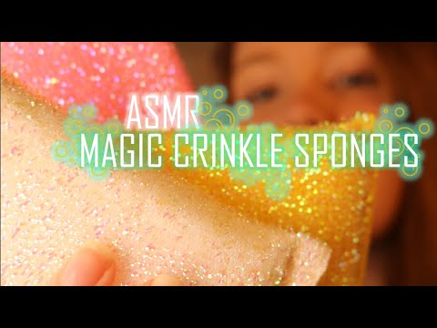 THESE MAGIC CRINKLE SPONGES WILL HELP YOU FALL ASLEEP!! 😴 ~ ASMR