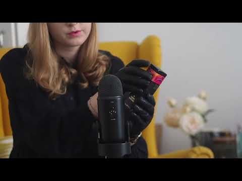 ASMR Tapping with leather gloves on paper box (LONG VERSION)