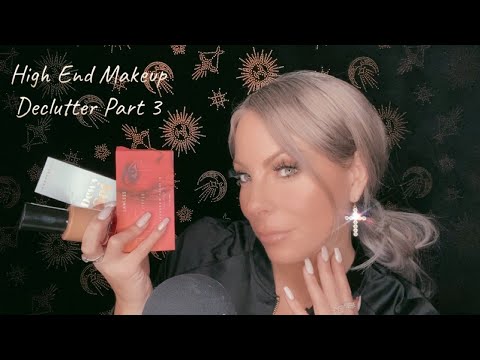 ASMR- High End/Luxury Makeup 💄 Declutter Part 3 | Close Up Whispering | Soft Tapping