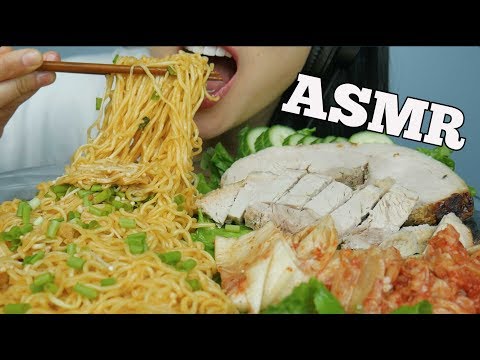 ASMR Roasted PORK + Spicy Noodles (EATING SOUNDS) NO TALKING | SAS-ASMR