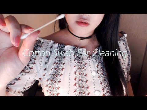 (Re-upload) No Talking ASMR Realistic! Cotton Swab Ear Cleaning 1 Hour