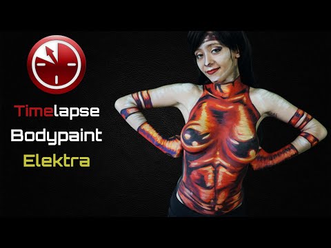 Time-lapse Bodypaint Elaktra