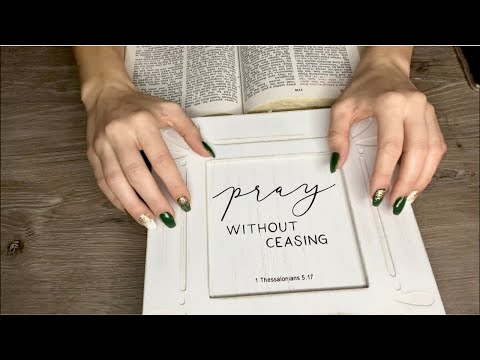 ASMR Bible Whispering and Random Triggers | John 19, 20, and 21 (tapping and scratching)