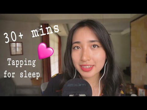 ASMR 5 types of tapping🤚🏼 [ fingertip, scratch, sticky, longass nails tapping ]