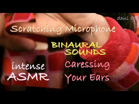 🔊 ASMR intense 🎧 Pure Triggers, many Tingles: SCRATCHING microphone (EAR TO EAR) ❤️ [BINAURALsounds]