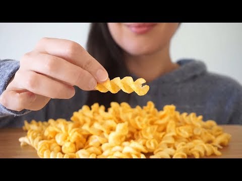 ASMR Eating Sounds: Crunchy Cheesy Twist Chips ~ Vegan (Mostly No Talking)