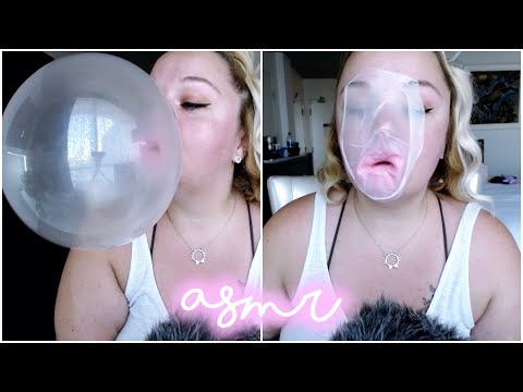 ASMR | Bubble Blowing w/ Dubble Bubble | Whispering | Chewing | Mouth Sounds | Huge Bubbles