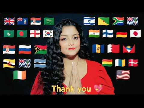 ASMR Thank You In 30 Different Languages 💖