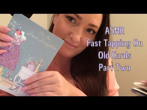 ASMR Fast Tapping On Old Cards(Part Two)
