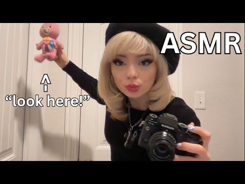 ASMR Rude Photographer Takes Your Picture (shutter sounds, mouth sounds, mean attention)