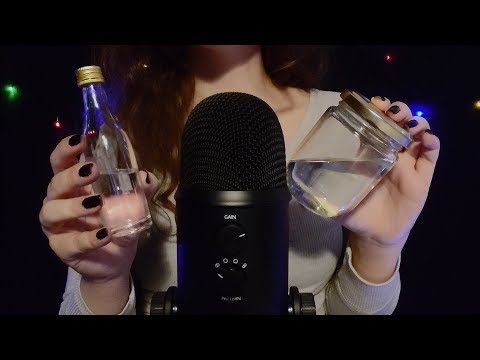 ASMR - Glass Tapping & Water Sounds [No Talking]