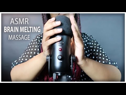 ASMR - Relaxing Brain Melting Massage - Fall Asleep in 10 Minutes - (Mic Scratching and Rubbing)