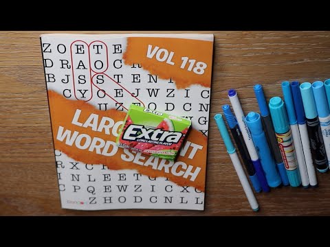 HAIRSTYLE WORD SEARCH ASMR CHEWING GUM SOUNDS