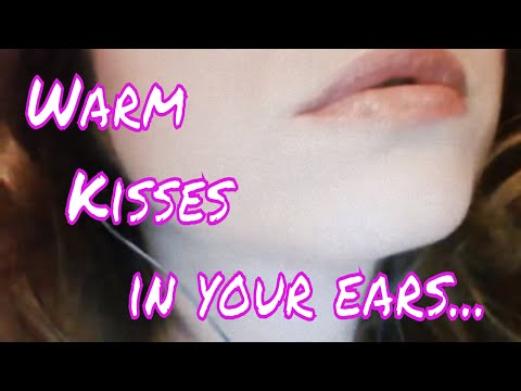 ❤ ❤ ASMR Kissing Ear to Ear Close Up Lip Smacking  ❤ ❤