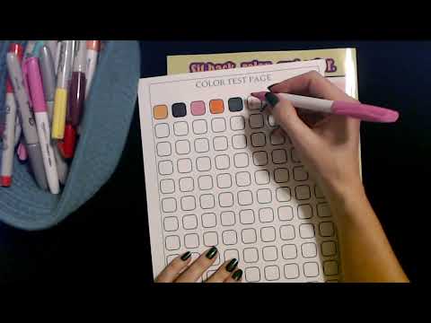ASMR | Testing Colorful Magic Markers (Whisper)