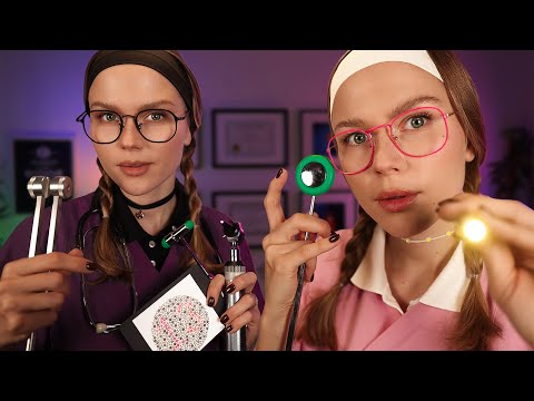 ASMR 3 Doctors Medical Exam To Find What's Wrong With You (Cranial Nerve Exam, E.N.T, Neurologist)