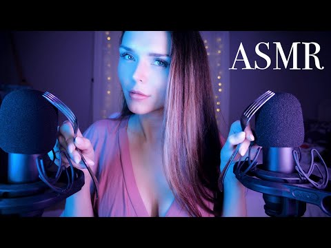 ASMR | Mic Scratching with Forks 😴[deep ear attention]