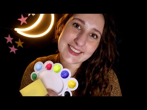 ASMR 🎨 Painting Your Face 🩷 Brush Sounds 💜 Personal Attention 💚