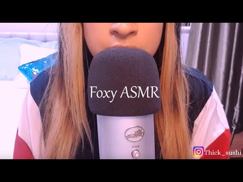 ASMR Mouth Sounds & Inaudible Whispering | Mic Scratching