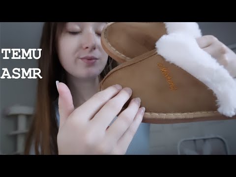 ASMR triggers to help you sleep! (Temu haul)💤😴