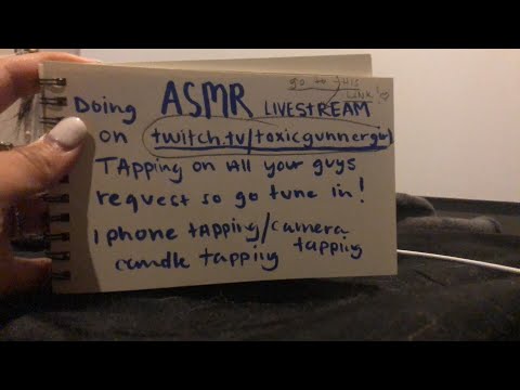 Asmr livestream on twitch!