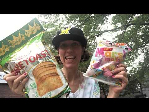 ASMR Toast ghee marshmallows crinkle sounds chit chatting with you :)