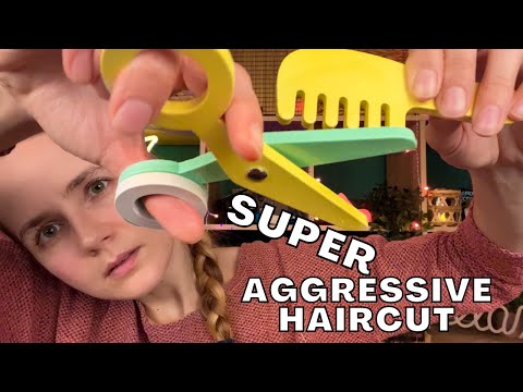 ASMR Fast & Aggressive Haircut to Get Your Tingles Going