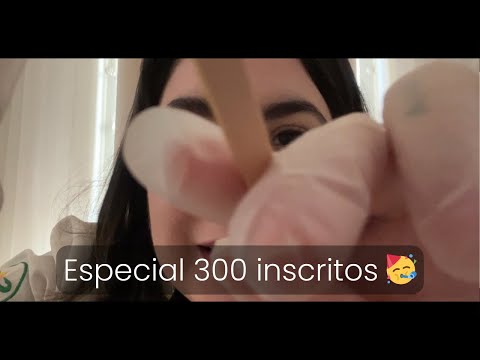 ASMR dermato avaliando sua pele e cabelo