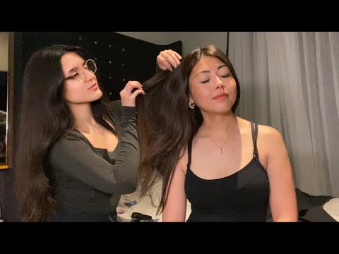 Real Person Hair Play & Face Relaxation ~ ASMR Personal Attention