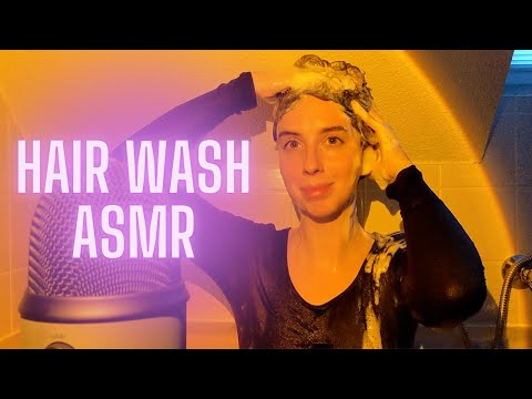 ASMR | Hair Wash | Self Care | Shampoo | Scrubbing | Laddering | Soft Whispers