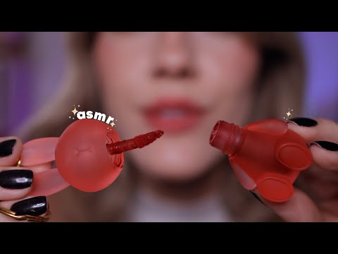 ASMR te maquiando de pertinho ✨💄 mouth sounds, voz suave e visual triggers