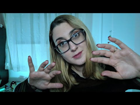 ASMR Close Up Hand Movements & Mouth Sounds to Make You Sleep + Plucking