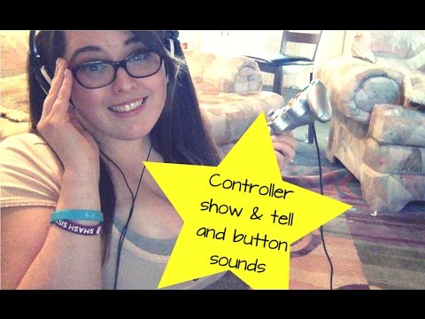 (ASMR fully whispered) Controller Show & Tell + Button Sounds
