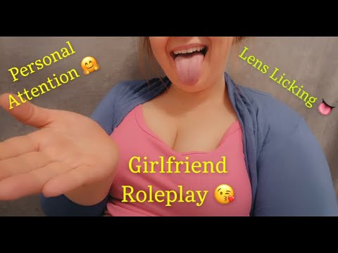 ASMR | girlfriend roleplay with lens licking + lots of personal attention 💋😴