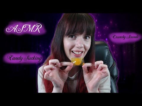 [ASMR] Tingly Candy sucking with crinckle crunchy sounds (Ear to Ear)