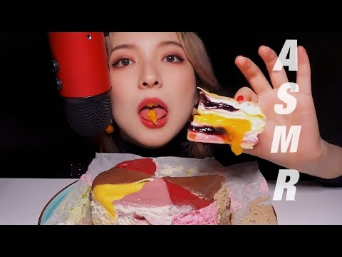【ASMR】Cream Cake Mukbang | 奶油蛋糕 咀嚼音 | 熱量爆炸的快樂 | 酱酱的治愈屋