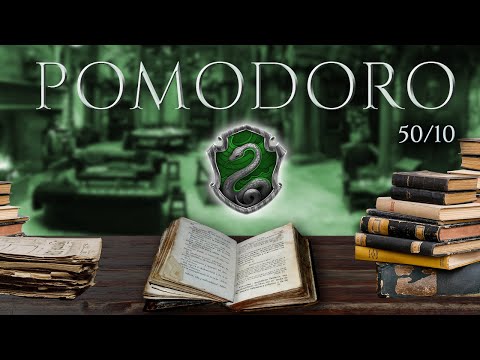 SLYTHERIN 📚 POMODORO Study Session 50/10 - Harry Potter Ambience 📚 Focus, Relax & Study in Hogwarts