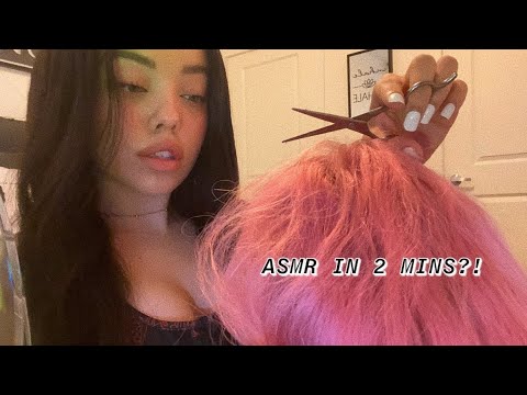 ASMR || Haircut triggers in 2 minutes! ♡